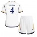 Maillot de foot Real Madrid David Alaba #4 Domicile vêtements enfant 2023-24 Manches Courtes (+ pantalon court)
